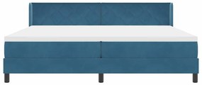 vidaXL Κρεβάτι με Ελατήρια και Στρώμα Μαύρο 100x200 εκ. Βελούδο