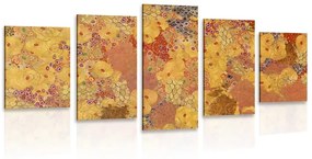 Αφαίρεση εικόνων 5 μερών σε στυλ G. Klimt - 100x50