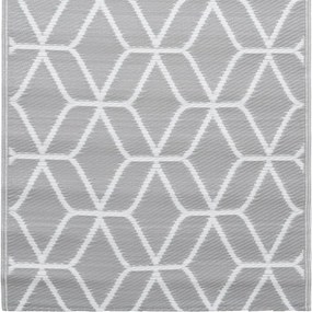 vidaXL Χαλί εξωτερικού χώρου ARAKIL γκρι 120x180 cm PP