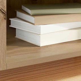 vidaXL Ντουλάπι δίσκων βινυλίου με ράφι Artisan Oak 121 x 38 x 48 cm