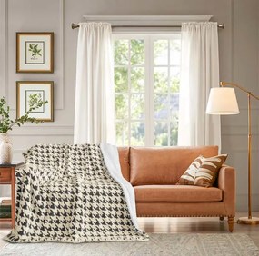 Κουβέρτα Προβατάκι Καρώ Γκρι QNG16512 - 1.60x2.20