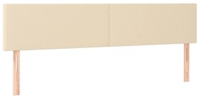 vidaXL Κρεβάτι Boxspring με Στρώμα Κρεμ 180x200 εκ. Υφασμάτινο