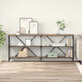 vidaXL Τραπέζι κονσόλας με ράφι Artisan Oak 180 x 30 x 75 εκ