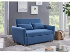 MOTTO Καναπές/Κρεβάτι Ύφασμα Μπλε 145x89x86(Κρεβ.145x191x60)cm Ε992,1