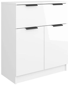 vidaXL Ντουλάπι Γυαλιστερό Λευκό 60 x 30 x70 εκ. Επεξεργασμένο Ξύλο