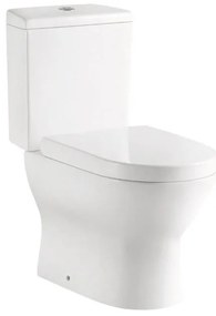 Pyramis Florelia Λεκάνη Επιτοίχια Λευκή 670 x 375 x 790mm με Καζανάκι Mηχανισμού  3/6lt και Καπάκι