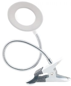 Φωτιστικό LED 7W 3CCT (by switch) με κλίπ σε λευκό χρώμα D:38cm (3044-WH) - Πλαστικό - 3044-WH
