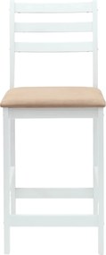 vidaXL Καρέκλες φαγητού 2 pcs Λευκό 40 x 47,5 x 99,5 εκ