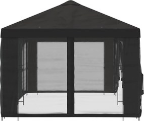 vidaXL Κιόσκι με Πλαϊνές Τοίχους 6 x 3 m Ανθρακί