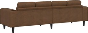vidaXL Καναπές σαλονιού Καφέ 250 x 77 x 76 εκ.