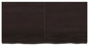 vidaXL Ράφι Τοίχου Σκούρο Καφέ 120x60x(2-6) εκ. Επεξ. Μασίφ Ξύλο Δρυός