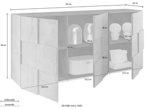 Έπιπλο Τηλεόρασης Λευκό 121x43x57