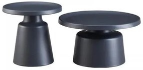 ΣΕΤ 2 ΤΡΑΠΕΖΑΚΙΑ ΣΑΛΟΝΙΟΥ Fylliana FL830 ΓΚΡΙ ΧΡΩΜΑ 50x47εκ &amp; 70x39εκ 644-225-007