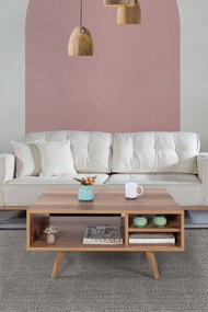 Τραπεζάκι Σαλονιού Καρυδί REBO 90x55x18