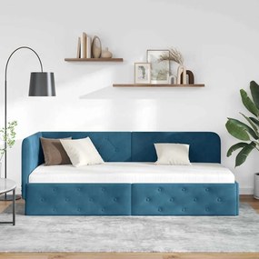 vidaXL Κρεβάτι Γωνίας Μπλε 80 x 200 cm Βελούδο