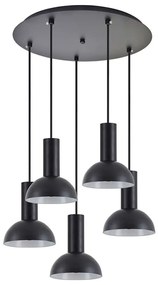 Φωτιστικό Οροφής Adept Tube 77-8559 40x40x300cm 5xE27 60W Black Homelighting