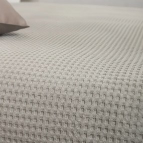 Κουβέρτα Πικέ Υπέρδιπλη (230x240) Naf-Naf Waffle Silver Grey