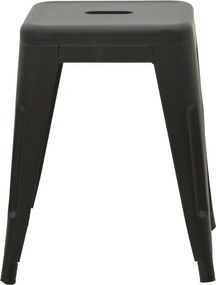 Σκαμπό Utopia pakoworld μέταλλο μαύρο ματ 30x30x45εκ