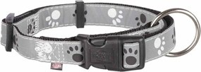 Κολλάρο Σκύλου Trixie Silver Reflect Μαύρο Γκρι M/L 35-55 cm