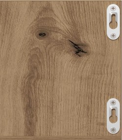 vidaXL Ράφι Τοίχου για CD Τεχνίτης Δρυς 75 x 18 x 18 εκ. Μοριοσανίδα