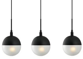 Κρεμαστό Φωτιστικό Οροφής 100-01132-07BR Luma-100-01132-07BR-BLACK-Μαύρο 100-01132-07BR-BLACK