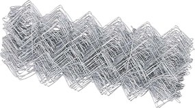 vidaXL Φράχτης αλυσίδας Ασημί 25 x 0,6 μ Γαλβανισμένος χάλυβας