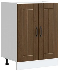 Ντουλάπι βάσης νεροχύτη "Lucca" Καφέ δρυς ξύλινο