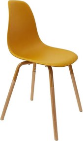 ΚΑΡΈΚΛΕΣ &amp; ΠΟΛΥΘΡΌΝΕΣ SCANDINAVIAN CHAIR PP PHENIX MUSTARD HD7612