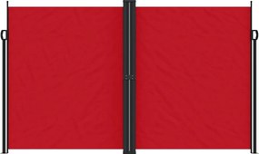 vidaXL Σκίαστρο Πλαϊνό Συρόμενο Κόκκινο 200 x 600 εκ.