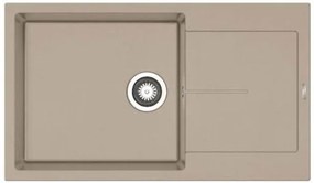 Νεροχύτης Pyramis Ithaka 1B 1D Plus-Beige-86 x 50 εκ.