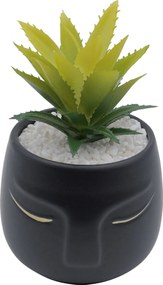 Τεχνητό Φυτό σε Μοντέρνο Κεραμικό Γλαστράκι 12x11x19cm