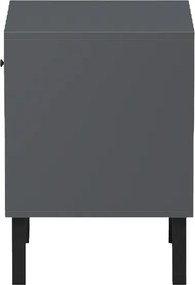 Κομοδίνο Tuscany pakoworld sonoma-ανθρακί 40x40x55εκ