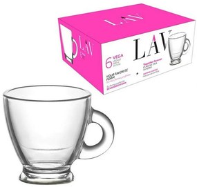 Σετ 6τεμ. Φλιτζάνια Cappuccino Με ΠΙΑΤΑΚΙΑ 225cc ROMA - LAV