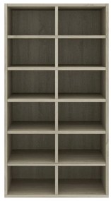 vidaXL Παπουτσοθήκη Sonoma Δρυς 54x34x100,5 εκ. από Επεξεργασμένο Ξύλο