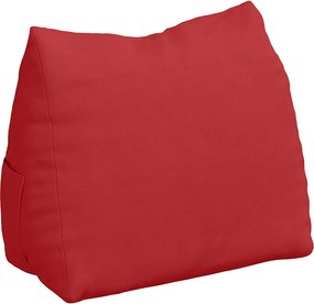 vidaXL Μαξιλάρι Πλάτης Κόκκινο 45 x 20 x 35 εκ. ύφασμα