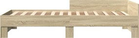 vidaXL Κρεβάτι με Κεφαλάρι Sonoma Δρυς 80 x 200 cm Επεξεργασμένο Ξύλο