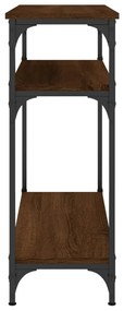 vidaXL Τραπέζι Κονσόλα Καφέ Δρυς 75x29x75 εκ. Επεξεργασμένο Ξύλο