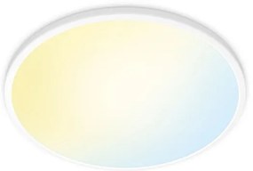 Έξυπνο Φωτιστικό Οροφής Πλαφονιέρα LED 32W 3CCT Dimmable Super Slim Wiz-929003226901-Λευκό 929003226901