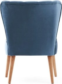 Πολυθρόνα Μπλε LAYLA 65x65x80