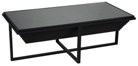 CHEOPS COFFEE TABLE ΜΑΥΡΟ ΜΑΥΡΟ 120x60xH42cm - 04-1106