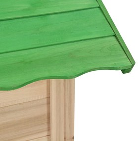 Σπιτάκι Παιδικό Πράσινο από Ξύλο Ελάτης - Πράσινο