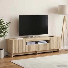 vidaXL Ντουλάπα LED Τηλεόρασης EDE 153 x 35 x 43 εκ Sonoma Δρυς