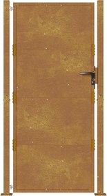 vidaXL Πόρτα Κήπου 100x200 εκ. από Ατσάλι Corten