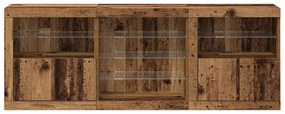 vidaXL Πλαϊνό γραφείο Παλαιό ξύλο 181.5 x 37 x 67 εκ.