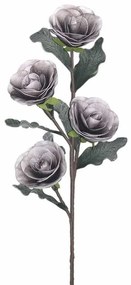 Τεχνητό Λουλούδι Τριαντάφυλλο 00-00-6117-6 86/37cm Grey Marhome Foam