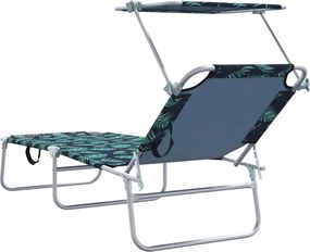 vidaXL Ξαπλώστρα 2 pcs Πράσινο 58 x 188 x 77 εκ. Πολυεστέρας