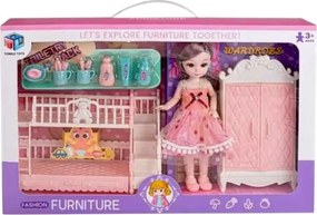 Σετ κούκλα με αξεσουάρ σπιτιού - 6688-15-DIY - 917466
