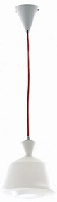 Φωτιστικό Οροφής Sugar I-SUGAR-B 1xE27 Led Φ20cm 120cm White Luce Ambiente Design Glass