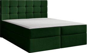 Επενδυμένο κρεβάτι Luanda-140 x 200-Prasino