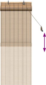 vidaXL Ρόλερ (στόρι) Φύση 50 x 160 εκ. Μπαμπού